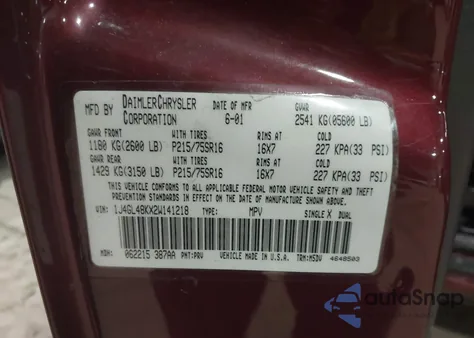 2002 Jeep Liberty Sport z USA, uszkodzony, nr VIN 1J4GL48KX2W141218